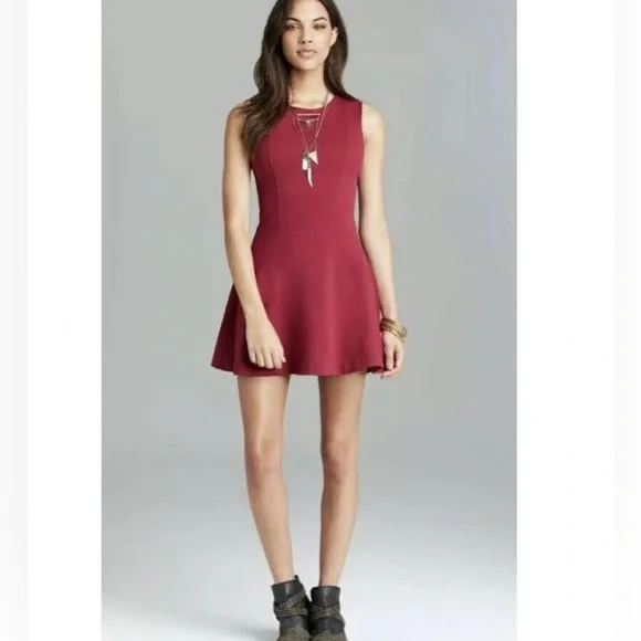 FREE PEOPLE Cha Cha Mini Skater Dress - Picture 3 of 7